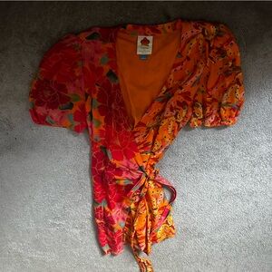 Farm Rio for Anthropologie Wrap Dress